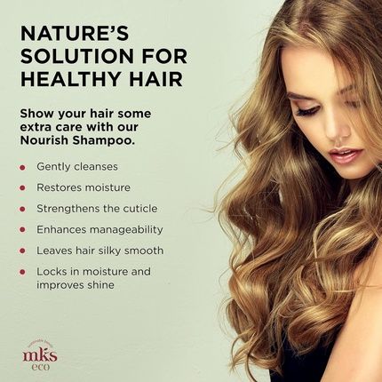Earthly Body Mks Eco Nourish Shampoo Cleanses Strengthens Repairs Ideal For Fine Hair Safe For Color Treated Hair Moroccan Argan Oil Hemp Seed Oil Vegan Cruelty Free Isle Of You 10 Ounce - Image 3