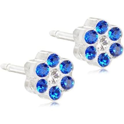 Blomdahl Nickel Free Medical Plastic 5Mm Daisy Stud Earrings