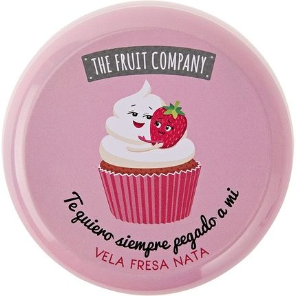 The Fruit Company Scented Candle, 1 Fruit Amb. Strawberry And Cream Scented Candle - Image 3