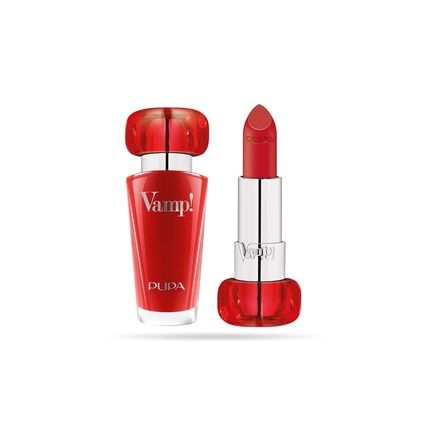 Pupa Vamp! Extreme Colour Lipstick With Plumping Treatment Iconic Red