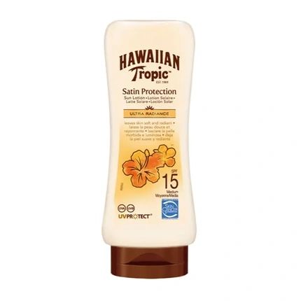 Hawaiian Tropic Satin Protection Sun Lotion With Mango And Shea Butter Spf 15 180Ml