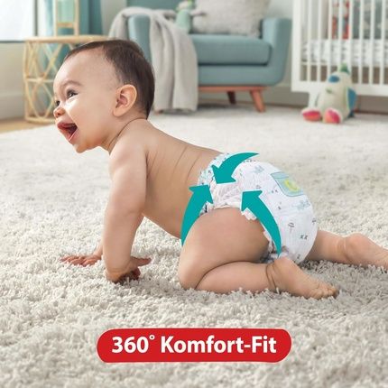 Pampers Baby Nappies Pants Size 4 Premium Protection Maxi With Stop And Protection Pocket 168 Nappies - Monthly Box - Image 3