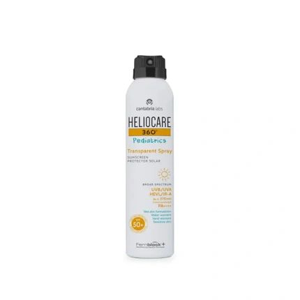 Heliocare 360 Pediatrics Spf50 Transparent Spray Protective Spray For Sensitive Baby Skin 200Ml