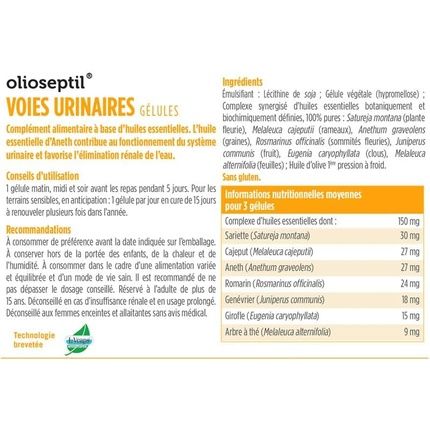 Olioseptil Urinary Tracts 15 Capsules