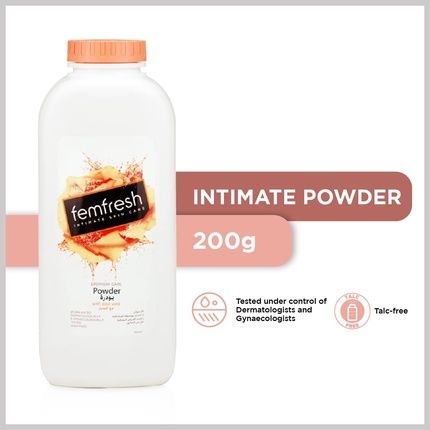 Femfresh Lightly Fragranced Absorbent Body Powder For Intimate Hygiene 200G