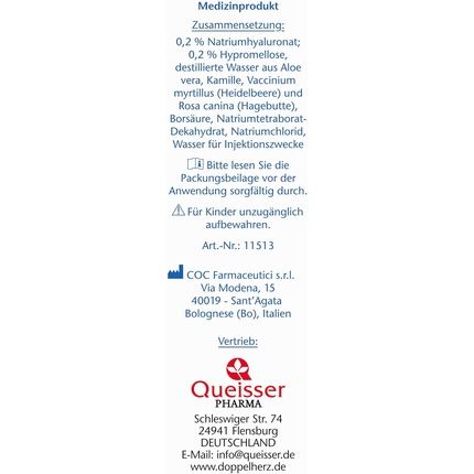 Doppelherz Hyaluron 0.2% Eye Drops - Soothing Relief For Dry Eyes 10Ml - Image 3