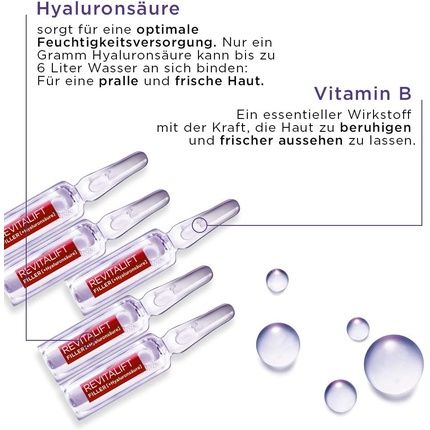 L'Oreal Paris Hyaluronic Ampoules Revitalift Filler Anti-Ageing Face Care 7-Day Treatment With Hyaluronic Acid 7X1.3Ml - Image 3