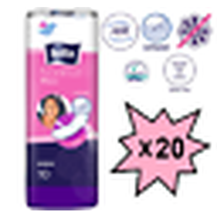 Bella Normal Maxi Classic Sanitary Pads Without Wings 10 Pieces X 20