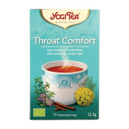 Yogi Tea Throat Comfort Organic Herbal Tea For Throat Relief
