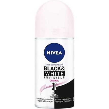 Nivea Deodorant Roller Invisible For Black & White Clear 50Ml - Image 3