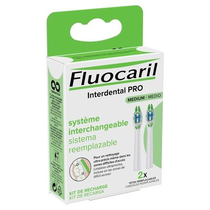 Fluocaril Interdental Pro Interchangeable System Medium 2 Interchangeable Heads - Image 3
