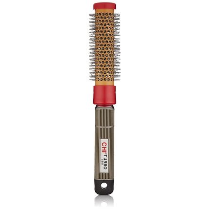Chi Ceramic Round Nylon Small Brush Red & Gold 1 Count