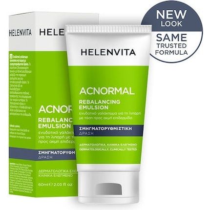 Helenvita Acnormal Rebalancing Emulsion - Moisturizing Cream For Acne-Prone Skin, 60Ml