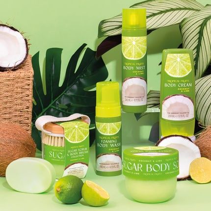Tropical Fruits Gentle Exfoliating Sugar Body Scrub Coconut And Lime 310G - Image 3