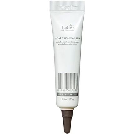 La'Dor Scalp Scaling Spa Hair Treatment 15G X 4 Exfoliating Ampoules Active Ingredients Scalp Scaling Sebum Control Soothing Hair Conditioner Healthy Scalp Without Dandruff