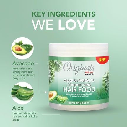 Originals By Africa'S Best Aloe & Avocado Hair Conditioner For Brittle & Dry Hair - Image 3