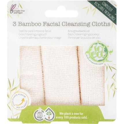 So Eco Facial Cleansing Cloths White One Size - Pack Of 3