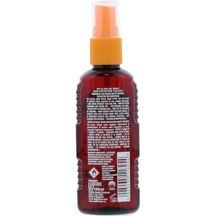 Malibu Sun Spf 30 Non-Greasy Dry Oil Spray For Tanning High Protection Water Resistant 100Ml