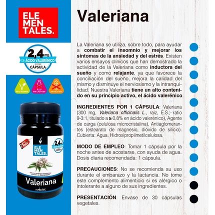 Novadiet Elemental Valerian Capsule Dietary Supplement - Image 3