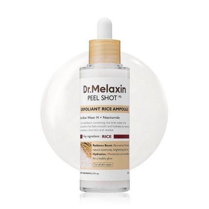 Dr. Melaxin Peel Shot Glow White Rice Peeling Ampoule Soft Facial Scrub