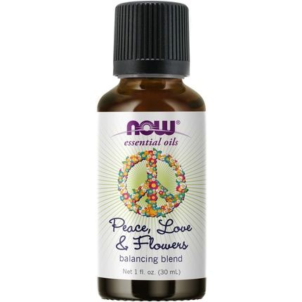 Now Foods Peace Love And Flowers Essential Oil Balancing Blend 1Oz