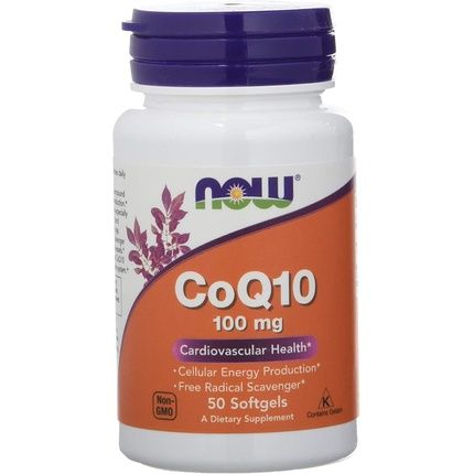 Now Foods Coq10 Cardiovascular Health 100Mg 50 Softgels