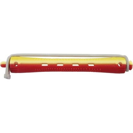 Comair 3012015 Cold Wave Rods 12 Two-Tone 9Mm Long Round Rubber Yellow/Red