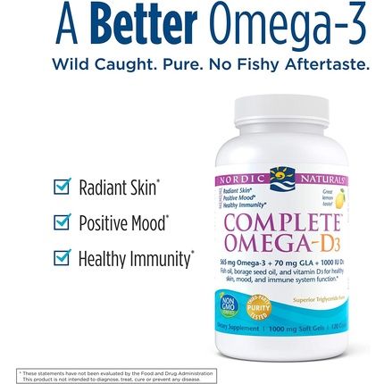 Nordic Naturals Omega 3/6/9 With Vitamin D3 1000Mg 120 Softgels - Image 3