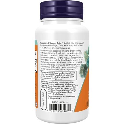 Now Foods Potassium Gluconate 100 Ct - Image 3