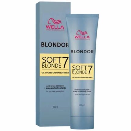 Wella Blondor Soft Blonde 7 Oil Infused Cream Lightener 200G