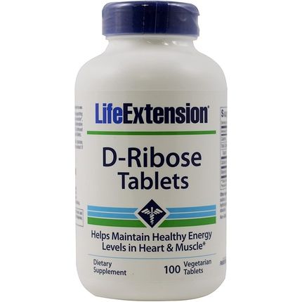 Life Extension D-Ribose Tablets 100 Vegetarian Tablets