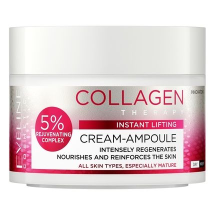 Eveline Collagen Therapy Cream Ampoule 50Ml - Moisturizing And Anti-Aging