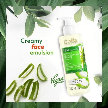 Delia Cosmetics Plant Essence Face & Eye Cleansing Emulsion Creamy Makeup - Image 3