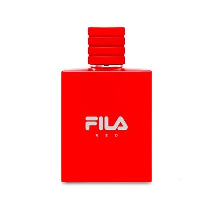Fila Red Fragrance For Men Eau De Toilette Spray With Bergamot Jasmine Nutmeg Sandalwood And More 3.4 Oz