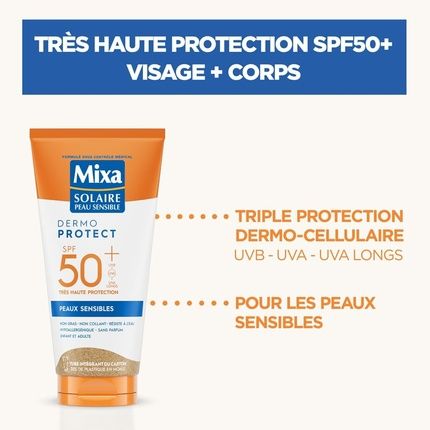 Mixa Solaire Sensitive Skin Very High Protection Sun Milk Spf 50+ Uva