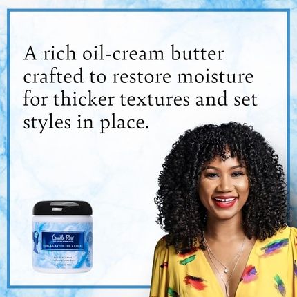 Camille Rose Black Castor Oil & Chebe Buttercream Strengthening And Styling Butter For Thick Textured Hair 8 Oz - Image 3