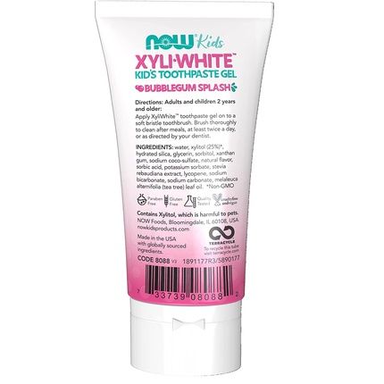 Now Kids Xyliwhite Bubblegum Splash Toothpaste Gel 85G