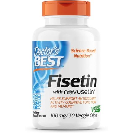 Doctor'S Best Fisetin With Novusetin Non-Gmo Vegan Gluten & Soy Free 100Mg 30 Count