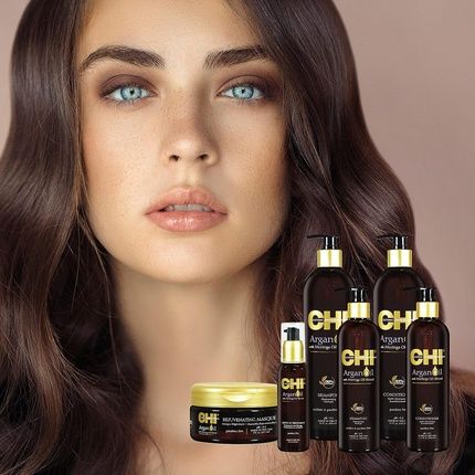 Chi Argan Oil Shampoo With Moringa Blend Rejuvenating Hair Shampoo 340Ml - Image 3