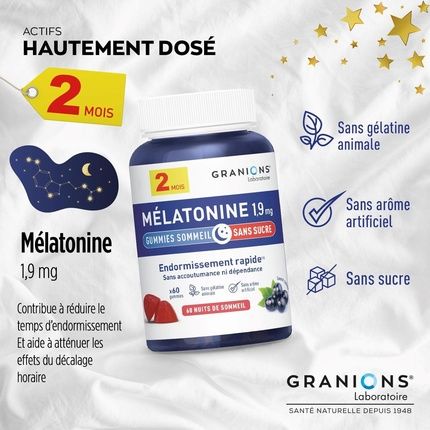 Granions Melatonin Sleep Gummies 1.9Mg - Image 3