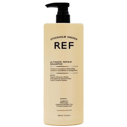Ref Ultimate Repair Shampoo 1000Ml Sulfate Free With Botanical Extracts For Dry Damaged Hair