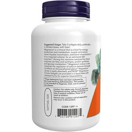 Magnesium Citrate 90 Softgels - Image 3