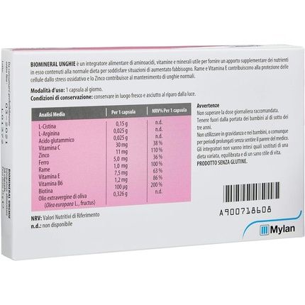 Biomineral Nail Strengthening Supplement For Weak Nails 30 Capsules