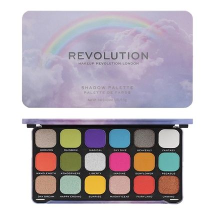 Revolution Rainbow Eye Shadow Palette 18 X 11G