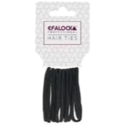 Efalock Thick Brown Elastic Bands - Pack Of 10