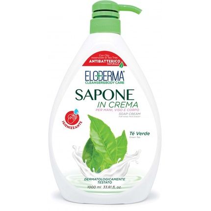 Eloderma Liquid Antibacterial Cream Soap With Green Tea Dispenser