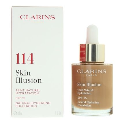 Clarins Skin Illusion Natural Hydrating Foundation Spf 15 114 Cappuccino 30Ml