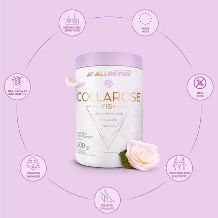 Alldeynn Collarose Fish Collagen Powder With Hyaluronic Acid And Biotin 300G Mango-Passion Fruit - Image 3