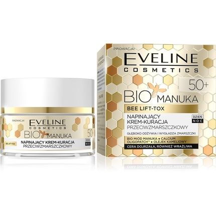 Eveline Bio Manuka 50+ Firming Cream Treatment Anti-Wrinkle Day And Night 50Ml