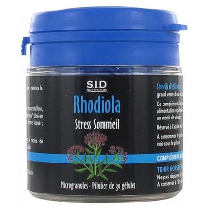 Sid Nutrition Stress-Sleep Rhodiola Dietary Supplement 30 Capsules